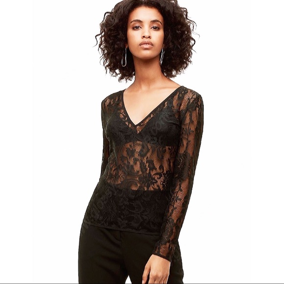 ARITZIA BABATON | Siza Burgundy Lace Blouse Top - Picture 4 of 14